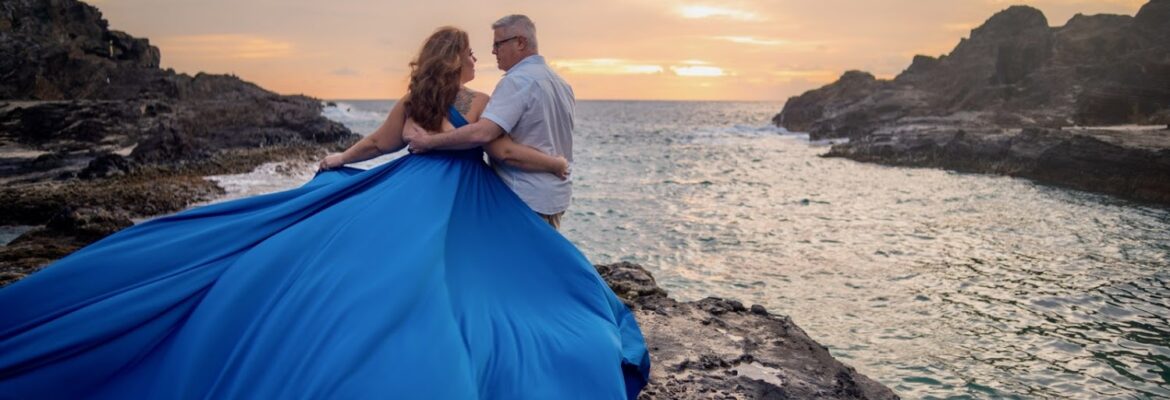 Flying Dress Photoshoot Hawaii